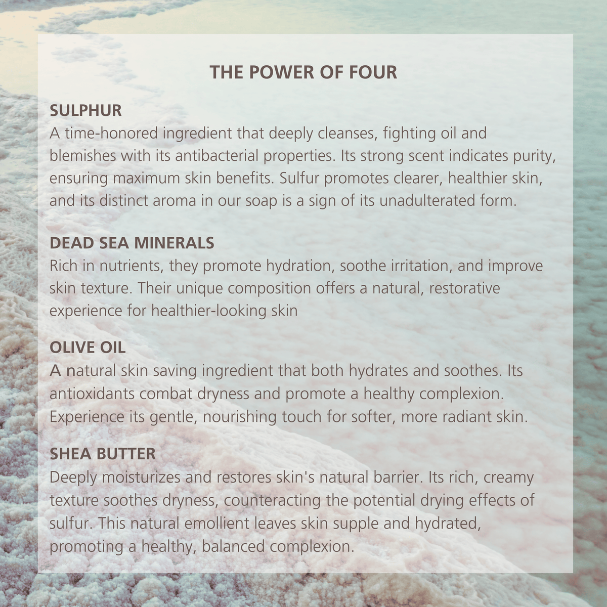 Dead Sea Minerals Active Sulphur Soap - 6 Pack!